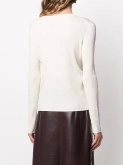 12 STOREEZ Cardigan Nervuré à Col V IVORY -12 STOREEZ Soldes Magasin 15935918 30557936 600