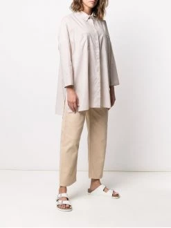 12 STOREEZ BEIGe Chemise Rayée à Manches Crop Femme -12 STOREEZ Soldes Magasin 15935927 30575002 600