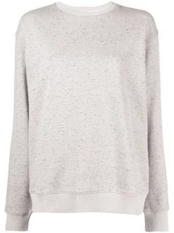 12 STOREEZ Sweat En Maille Moucheté Femme