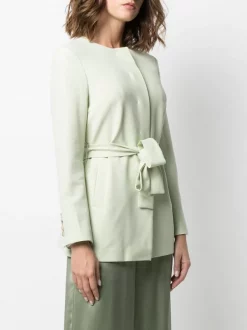 12 STOREEZ Blazer Ceinturé Sans Col Femme -12 STOREEZ Soldes Magasin 15939356 30096379 600