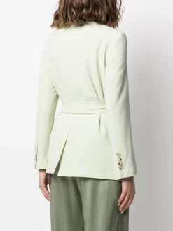 12 STOREEZ Blazer Ceinturé Sans Col Femme -12 STOREEZ Soldes Magasin 15939356 30098005 600