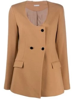 12 STOREEZ Blazer Sans Col Femme