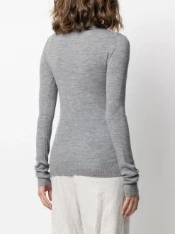 12 STOREEZ Pull Nervuré à Col Roulé Grey -12 STOREEZ Soldes Magasin 15939365 30098048 600