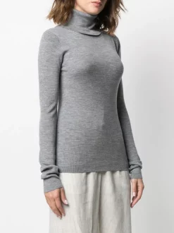 12 STOREEZ Pull Nervuré à Col Roulé Grey -12 STOREEZ Soldes Magasin 15939365 30098049 600