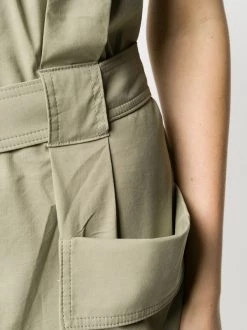 12 STOREEZ Robe Mi-longue Structurée OLIVE -12 STOREEZ Soldes Magasin 15940217 30092553 600