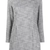 12 STOREEZ Grey Robe Courte Droite Femme