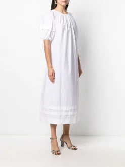 12 STOREEZ Robe Mi-longue à Dos Ouvert WHITE -12 STOREEZ Soldes Magasin 15940228 30098158 600