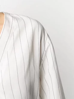 ( Positively Conscious ) 12 STOREEZ WHITE Robe-chemise Rayée à Taille Nouée Femme -12 STOREEZ Soldes Magasin 15940244 30098213 600