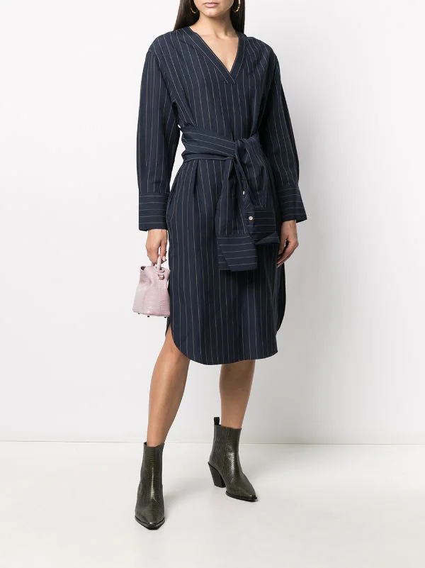 ( Positively Conscious ) 12 STOREEZ Robe-chemise à Rayures Femme 2 ( Positively Conscious ) 12 STOREEZ Robe-chemise à Rayures Femme – Image 2