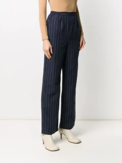 ( Positively Conscious ) 12 STOREEZ BLUE Pantalon De Tailleur à Fines Rayures Femme -12 STOREEZ Soldes Magasin 15940273 30098235 600