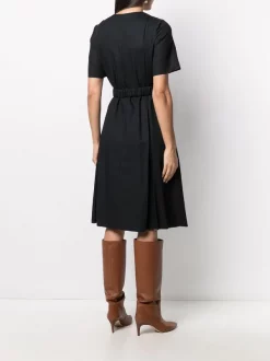 ( Positively Conscious ) 12 STOREEZ BLACK Robe Mi-longue à Taille Ceinturée Femme -12 STOREEZ Soldes Magasin 15940282 30111268 600