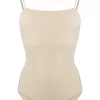 12 STOREEZ BEIGe Maillot De Bain à Fines Bretelles Femme
