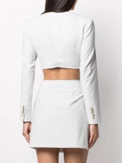 12 STOREEZ Blazer Croisé à Coupe Crop Femme -12 STOREEZ Soldes Magasin 15940693 30098464 600