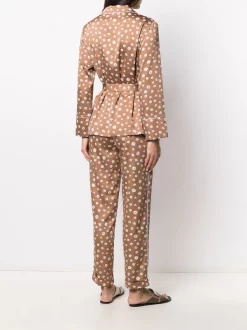 12 STOREEZ BROWN Ensemble Haut-pantalon à Fleurs Femme -12 STOREEZ Soldes Magasin 15940695 30098474 600