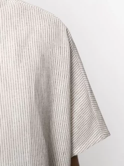 ( Positively Conscious ) 12 STOREEZ T-shirt Oversize à Rayures IVORY -12 STOREEZ Soldes Magasin 15940696 30098482 600