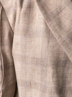 ( Positively Conscious ) 12 STOREEZ Blazer Asymétrique à Carreaux BROWN MELANGE -12 STOREEZ Soldes Magasin 15940716 30120558 600