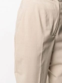 12 STOREEZ BEIGe Pantalon Cigarette à Taille Haute Femme -12 STOREEZ Soldes Magasin 16058557 30643561 600