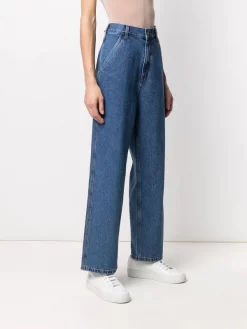 12 STOREEZ BLUE Jean Ample à Taille Haute Femme -12 STOREEZ Soldes Magasin 16058581 30643597 600