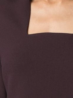 12 STOREEZ BURGUNDY Robe Mi-longue à Encolure Carrée Femme -12 STOREEZ Soldes Magasin 16179999 31251618 600