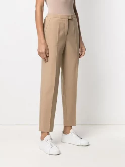 12 STOREEZ Pantalon De Tailleur à Plis BEIGE -12 STOREEZ Soldes Magasin 16251077 31251622 600