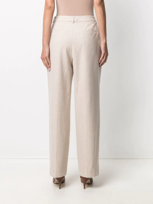 12 STOREEZ LIGHT BEIGE Pantalon à Coupe Droite Femme 4 12 STOREEZ LIGHT BEIGE Pantalon à Coupe Droite Femme – Image 4