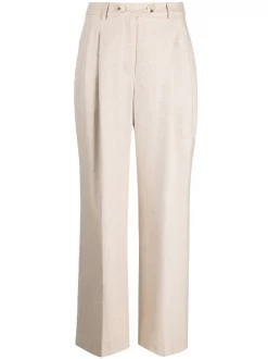12 STOREEZ LIGHT BEIGE Pantalon à Coupe Droite Femme