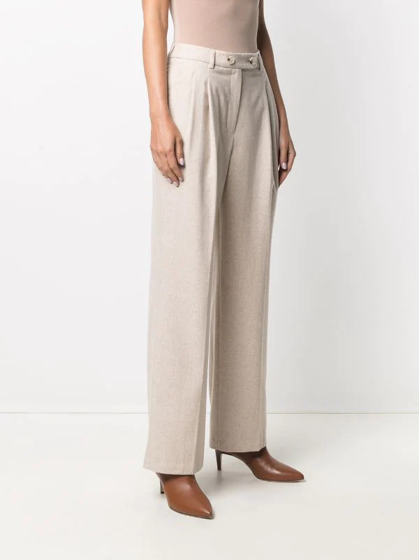 12 STOREEZ LIGHT BEIGE Pantalon à Coupe Droite Femme 3 12 STOREEZ LIGHT BEIGE Pantalon à Coupe Droite Femme – Image 3