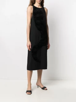 12 STOREEZ BLACK Robe Mi-longue à Design Sans Manches Femme -12 STOREEZ Soldes Magasin 16251100 31541504 600