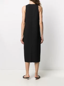 12 STOREEZ BLACK Robe Mi-longue à Design Sans Manches Femme -12 STOREEZ Soldes Magasin 16251100 31542351 600