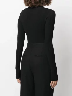12 STOREEZ BLACK Body à Détail Nervuré Femme -12 STOREEZ Soldes Magasin 16274699 31541510 600