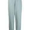 12 STOREEZ Pantalon De Jogging à Taille Haute Grey Blue