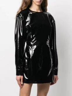 12 STOREEZ BLACK Robe Courte à Manches Longues Femme -12 STOREEZ Soldes Magasin 16274731 31543409 600