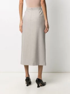 12 STOREEZ Minijupe à Taille Haute Grey Melange -12 STOREEZ Soldes Magasin 16280970 31549706 600