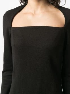 12 STOREEZ Robe En Maille à Encolure Carrée Femme -12 STOREEZ Soldes Magasin 16281594 31550592 600