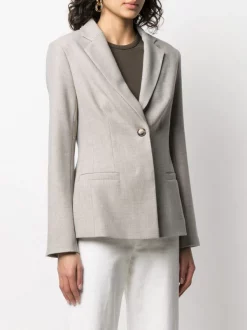12 STOREEZ Veste à Simple Boutonnage Grey -12 STOREEZ Soldes Magasin 16282470 31550632 600