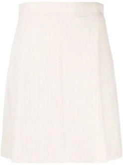 12 STOREEZ IVORY BEIGE Minijupe En Maille Femme