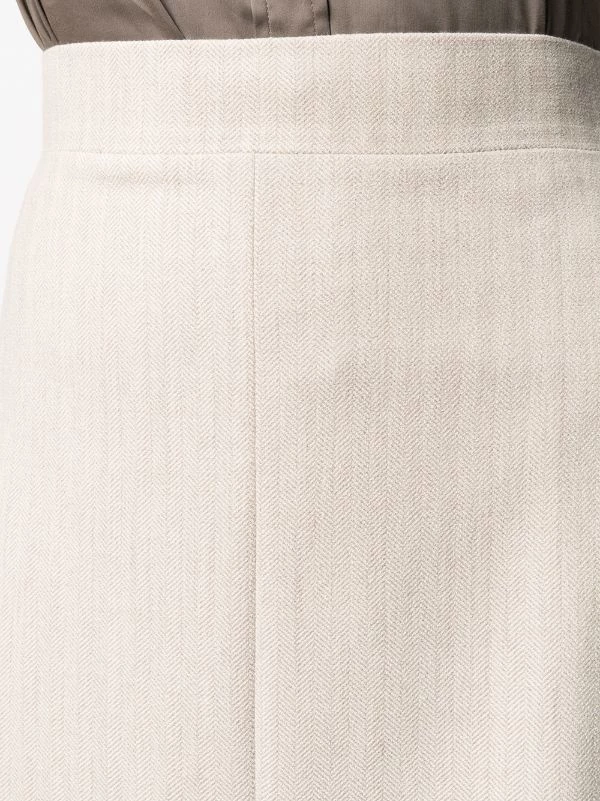 12 STOREEZ IVORY BEIGE Minijupe En Maille Femme 5 12 STOREEZ IVORY BEIGE Minijupe En Maille Femme – Image 5