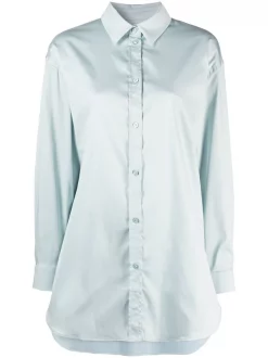 12 STOREEZ Chemise à Boutonnière Femme