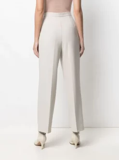 12 STOREEZ Pantalon Droit à Taille Haute PEARL GREY -12 STOREEZ Soldes Magasin 16441791 32179089 600