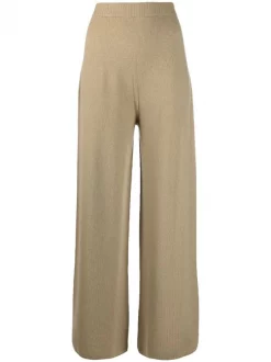 12 STOREEZ Pantalon Ample En Maille OLIVE