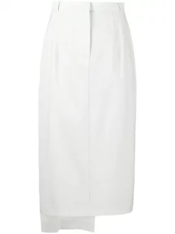 12 STOREEZ Jupe Mi-longue Asymétrique Femme