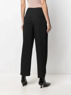 12 STOREEZ Pantalon Plissé à Taille Haute BLACK -12 STOREEZ Soldes Magasin 16444014 32179432 600