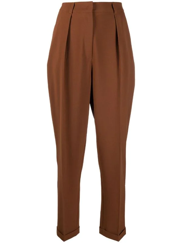 12 STOREEZ Pantalon Cigarette à Plis Femme 1 12 STOREEZ Pantalon Cigarette à Plis Femme