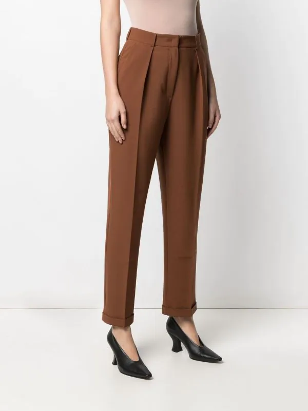 12 STOREEZ Pantalon Cigarette à Plis Femme 3 12 STOREEZ Pantalon Cigarette à Plis Femme – Image 3