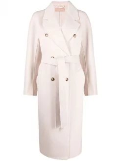 12 STOREEZ Manteau Cintré à Boutonnière Croisée Femme