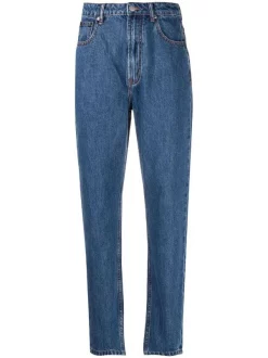 12 STOREEZ Jean à Taille Haute NAVY BLUE