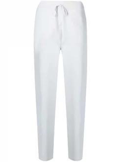 12 STOREEZ Grey Blue Pantalon De Jogging à Lien De Resserrage Femme