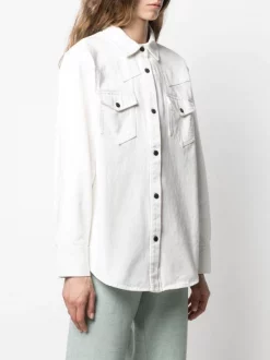 12 STOREEZ IVORY Chemise à Poche Poitrine Femme -12 STOREEZ Soldes Magasin 16461133 32178889 600