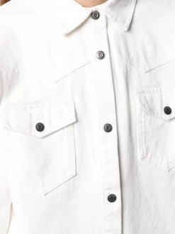 12 STOREEZ IVORY Chemise à Poche Poitrine Femme -12 STOREEZ Soldes Magasin 16461133 32181318 600