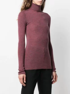 12 STOREEZ Pull En Maille Fine à Col Roulé RED MELANGE -12 STOREEZ Soldes Magasin 16461135 32180725 600